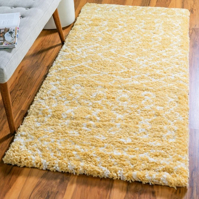 Teppich MARA Shaggy Läufer Vanille 80x185 cm
