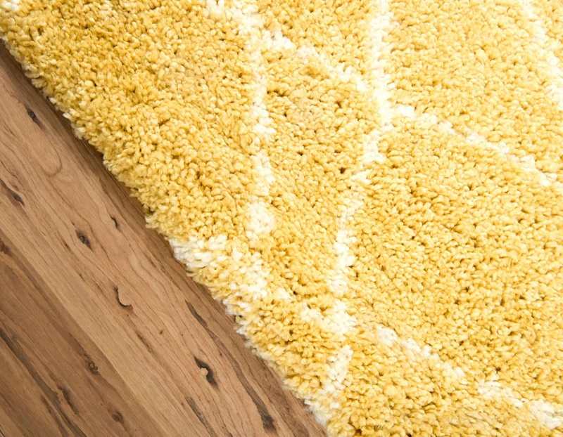 Teppich MARA Shaggy Läufer Vanille 80x185 cm