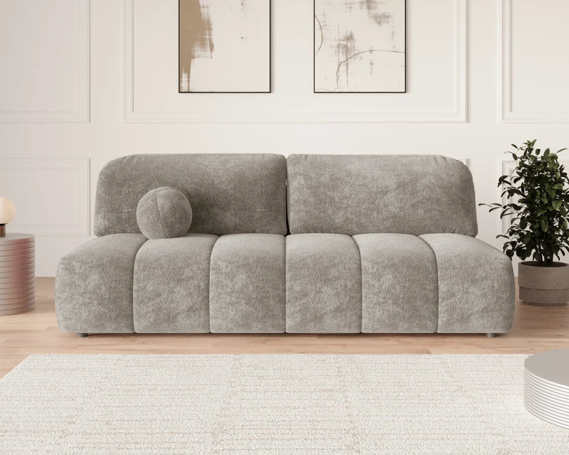 Schlafsofa – Stanley – Amari – 210 cm mit Bettkasten & Zierkissen