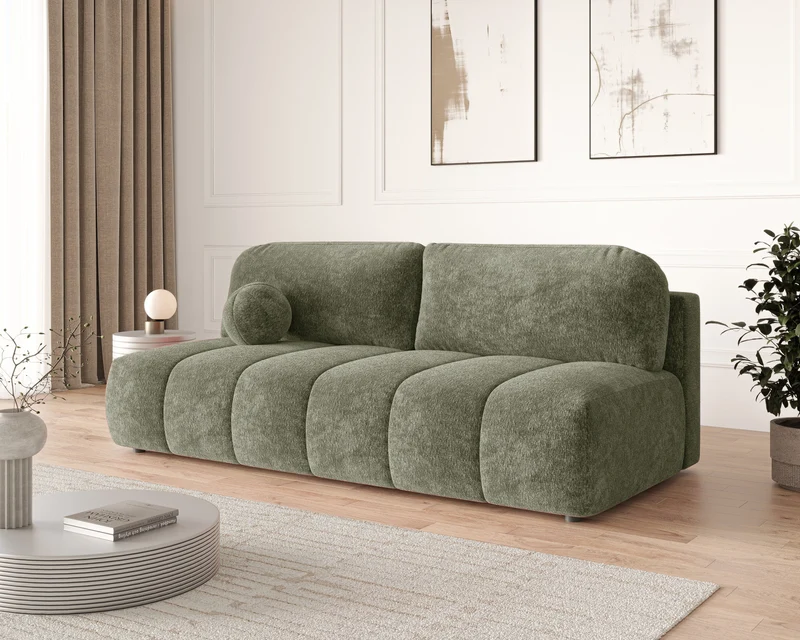 Schlafsofa – Stanley – Amari – 210 cm mit Bettkasten & Zierkissen