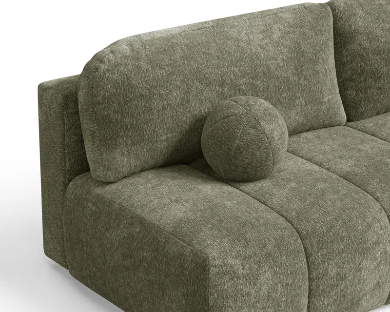 Schlafsofa – Stanley – Amari – 210 cm mit Bettkasten & Zierkissen
