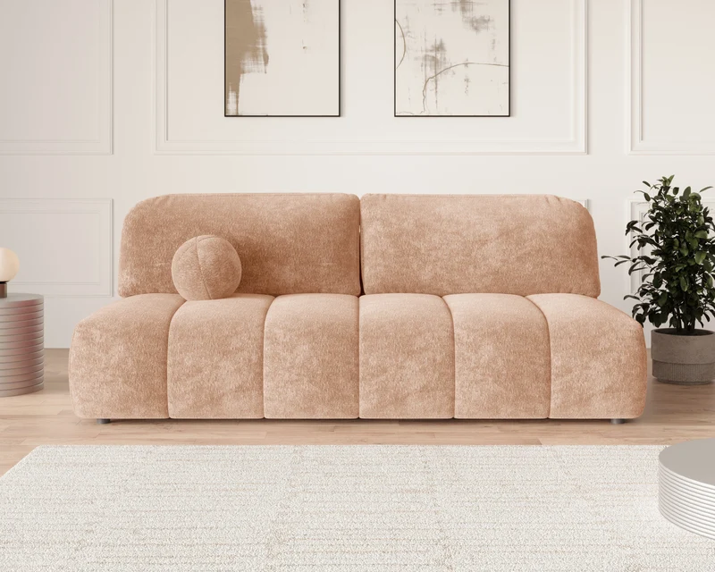 Schlafsofa – Stanley – Amari – 210 cm mit Bettkasten & Zierkissen