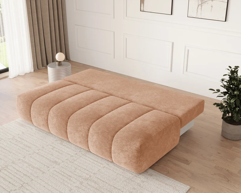 Schlafsofa – Stanley – Amari – 210 cm mit Bettkasten & Zierkissen