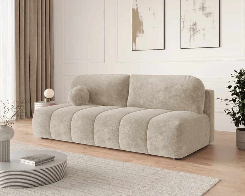 Schlafsofa – Stanley – Amari – 210 cm mit Bettkasten & Zierkissen