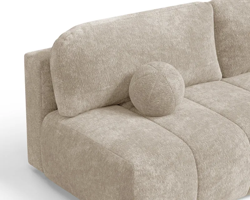 Schlafsofa – Stanley – Amari – 210 cm mit Bettkasten & Zierkissen