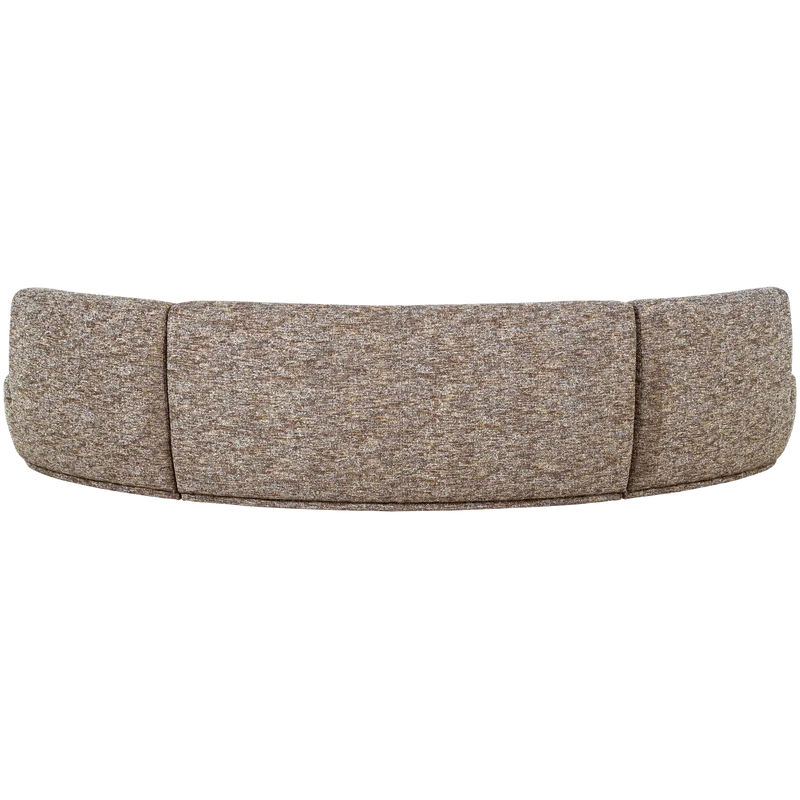 Batavier halbrundes Sofa 6-Sitzer hellbraun melange