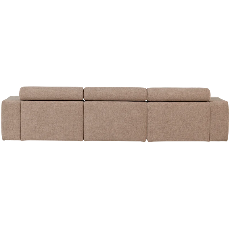 Novi Chaiselongue Sofa links Bouclé Taupe
