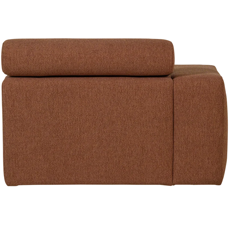 Novi Chaiselongue Element Arm links Bouclé Terra