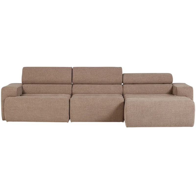 Novi Chaiselongue Sofa rechts Bouclé Taupe