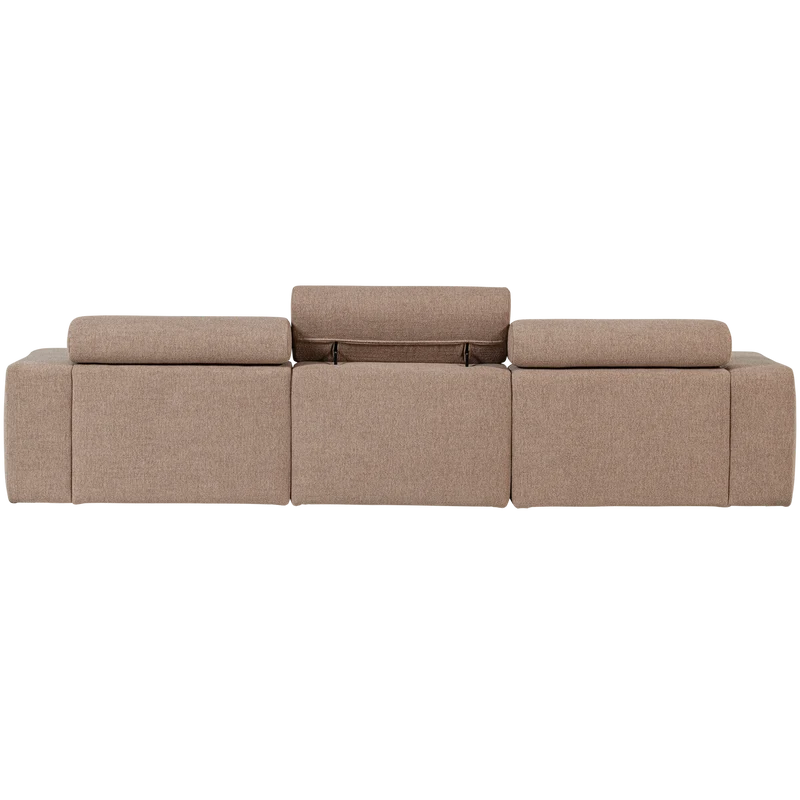 Novi Chaiselongue Sofa rechts Bouclé Taupe