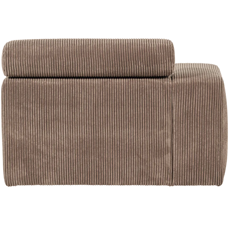 Novi chaise longue element armlehne links kord taupe
