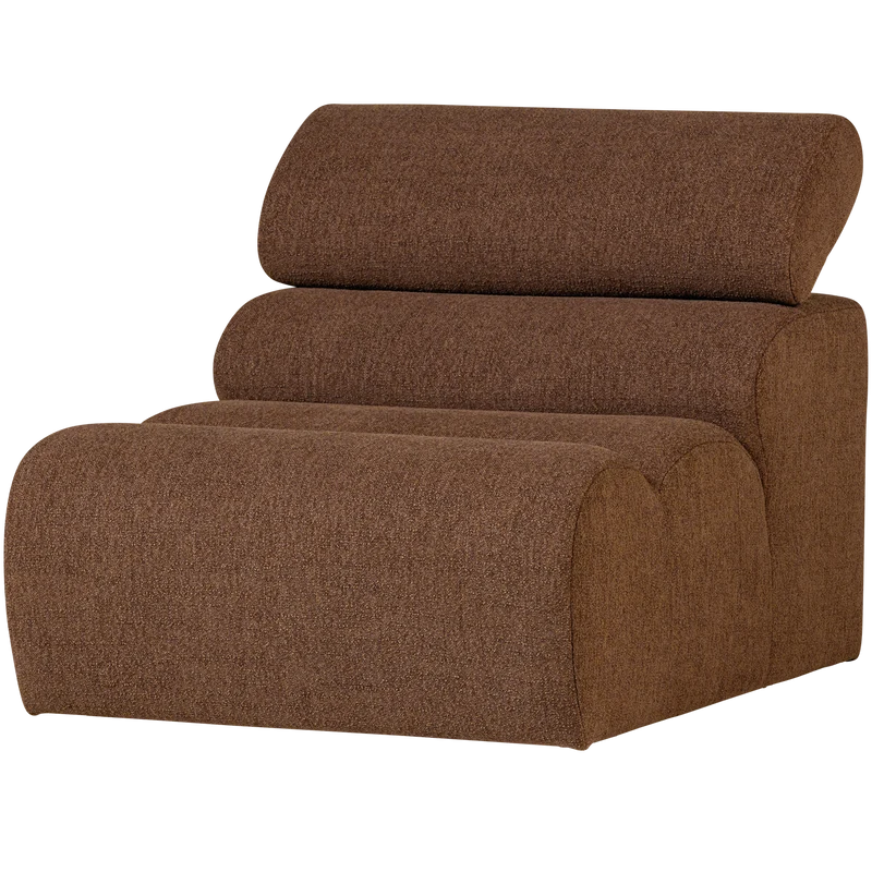 Novi 1-Sitzer-Element Bouclé Mokkabraun