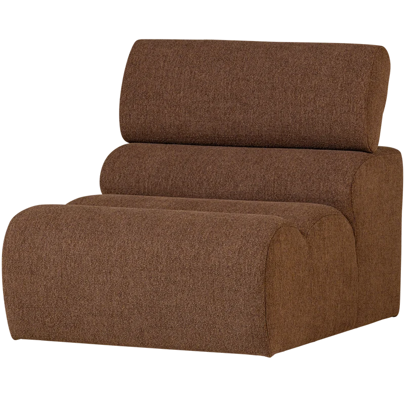 Novi 1-Sitzer-Element Bouclé Mokkabraun