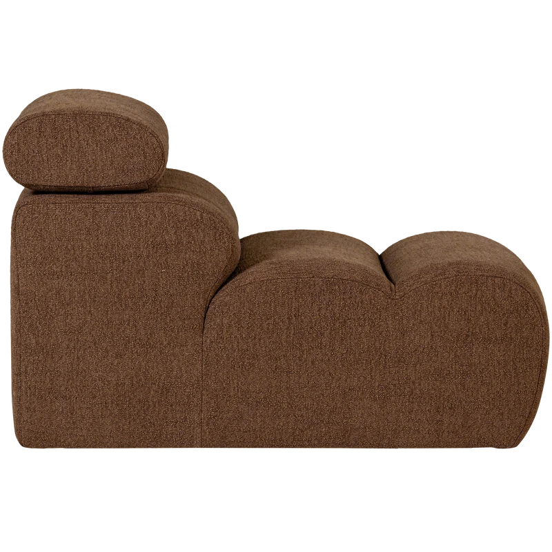 Novi 1-Sitzer-Element Bouclé Mokkabraun