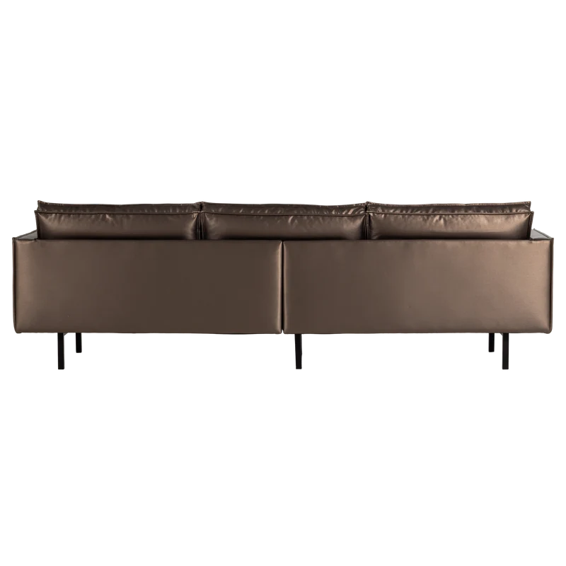 Rodeo 3-Sitzer-Sofa in Metallic-Kupferbraun