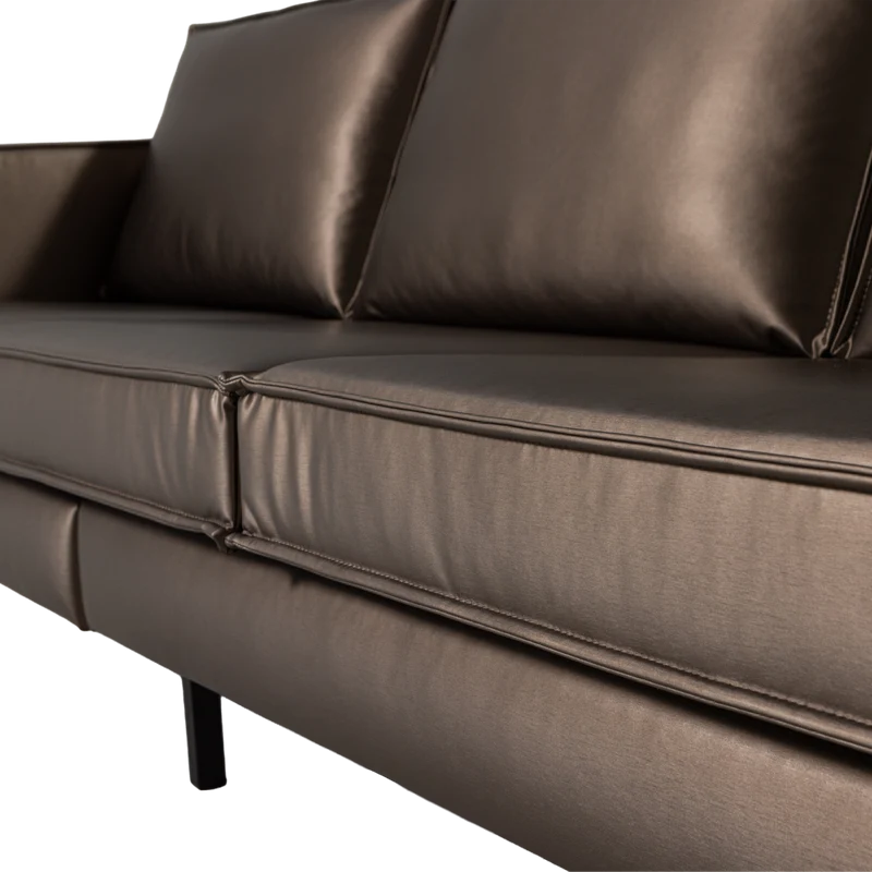 Rodeo 3-Sitzer-Sofa in Metallic-Kupferbraun