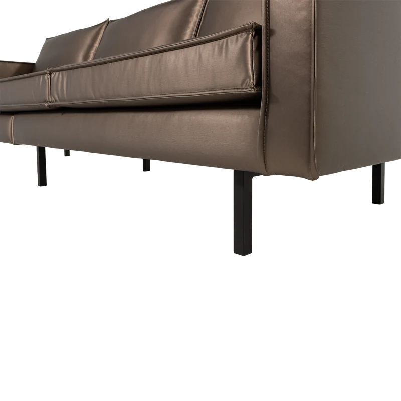 Rodeo 3-Sitzer-Sofa in Metallic-Kupferbraun