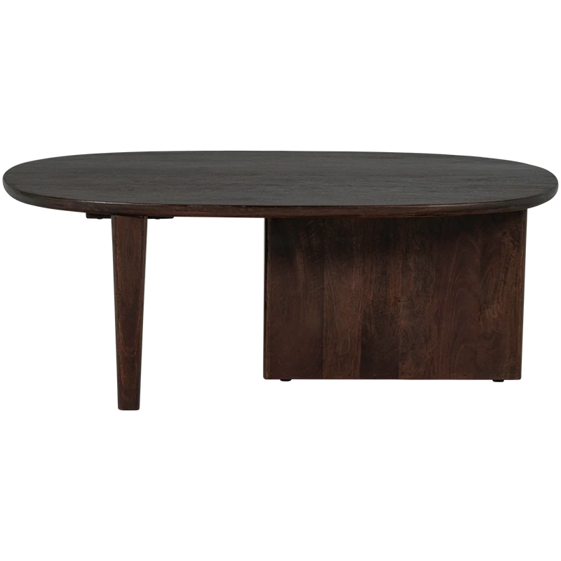 Seam Couchtisch Mangoholz dunkelbraun
