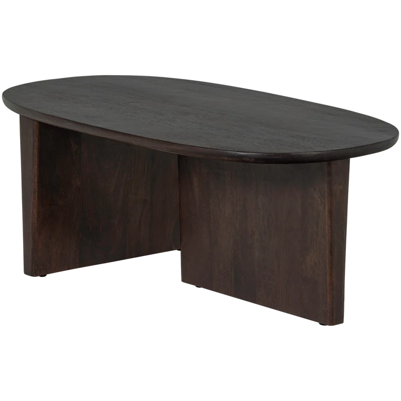 Seam Couchtisch Mangoholz dunkelbraun