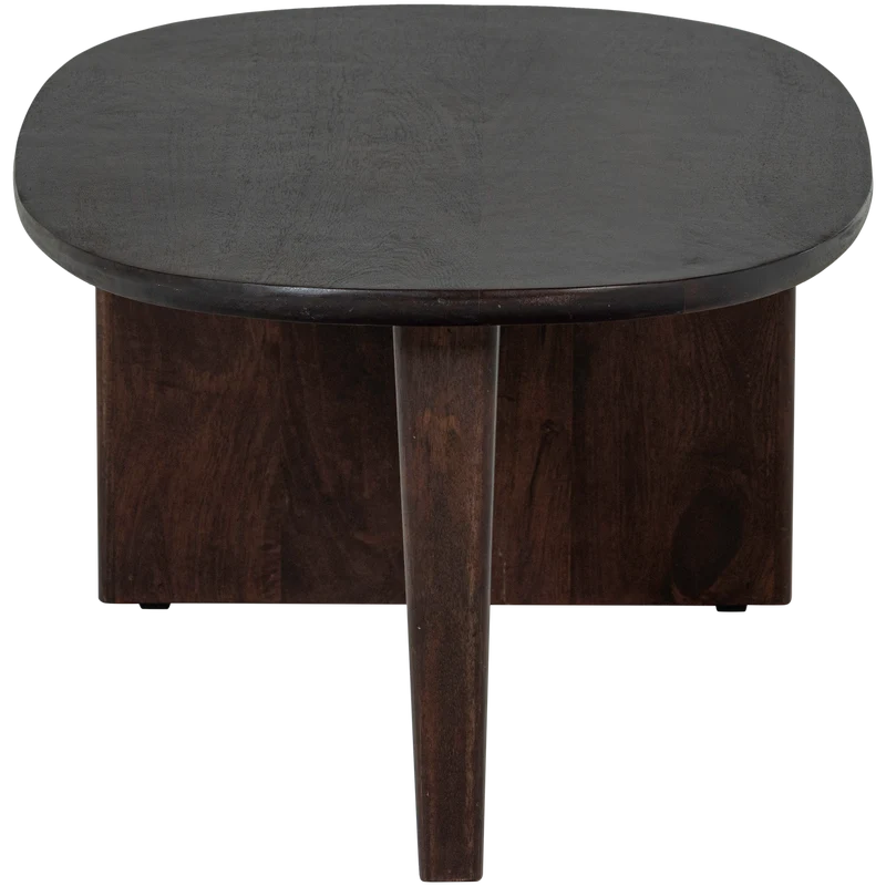 Seam Couchtisch Mangoholz dunkelbraun