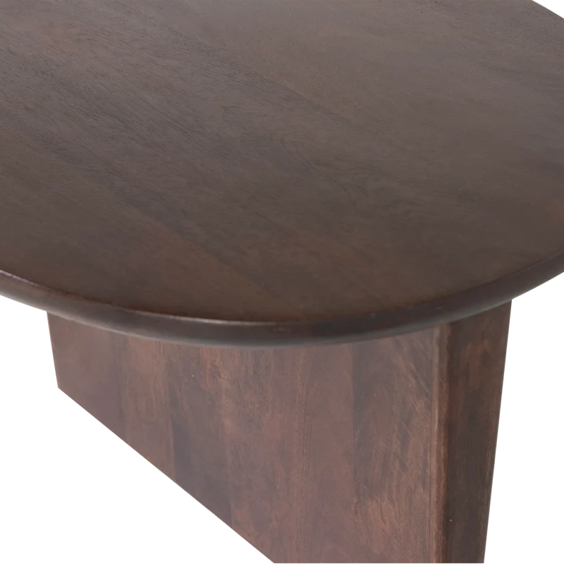 Seam Couchtisch Mangoholz dunkelbraun