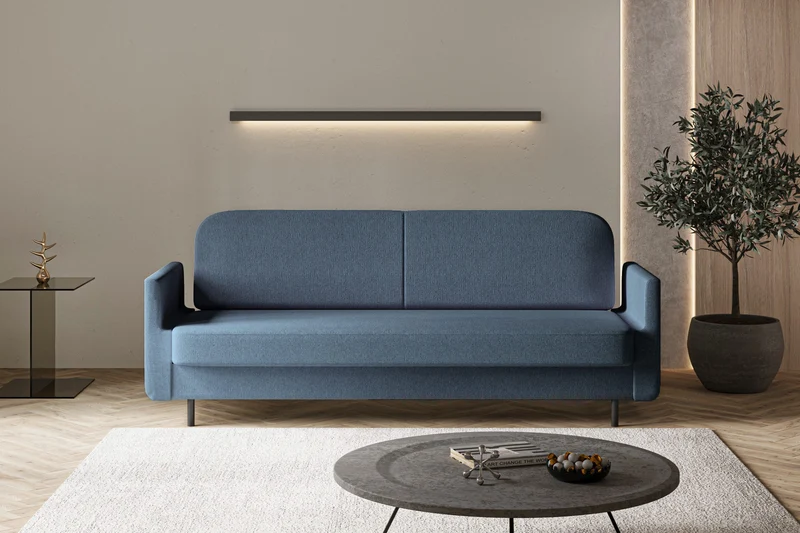 Schlafsofa – Cloudy – 221 cm mit Bettkasten & Seitentasche
