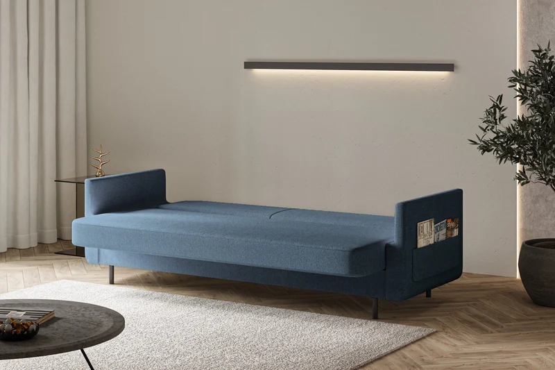 Schlafsofa – Cloudy – 221 cm mit Bettkasten & Seitentasche