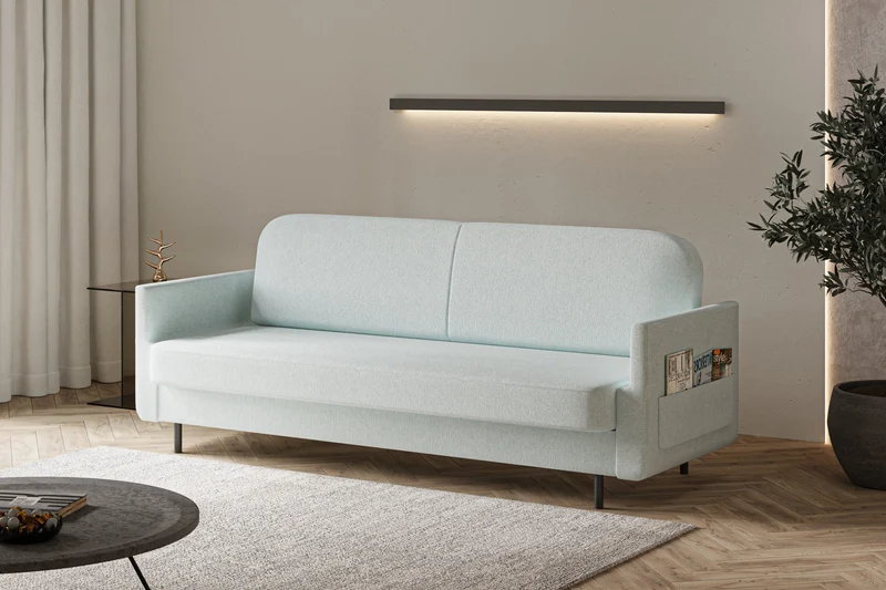 Schlafsofa – Cloudy – 221 cm mit Bettkasten & Seitentasche