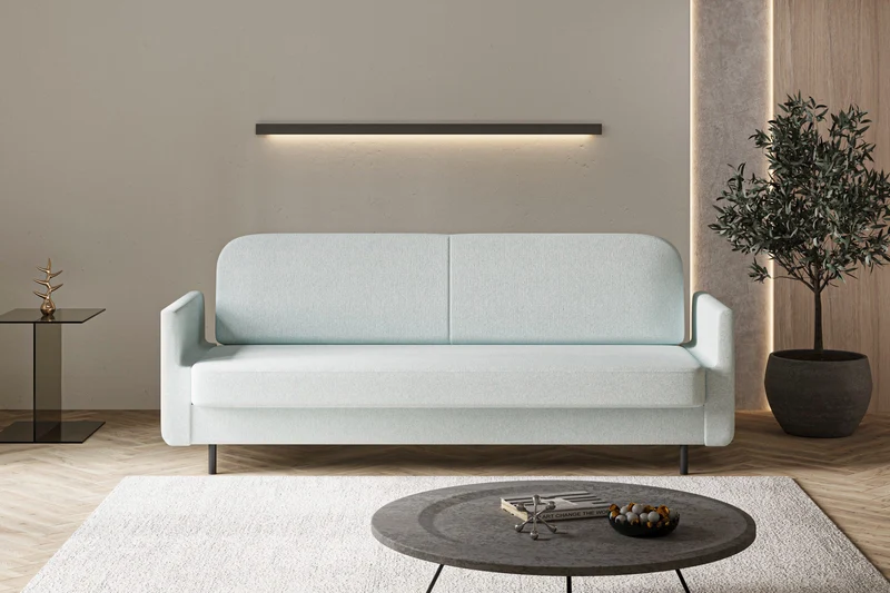 Schlafsofa – Cloudy – 221 cm mit Bettkasten & Seitentasche