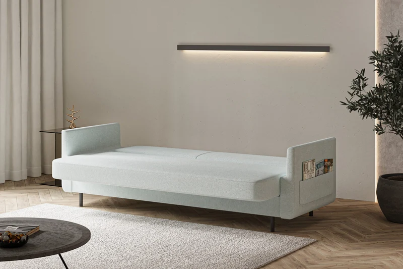 Schlafsofa – Cloudy – 221 cm mit Bettkasten & Seitentasche