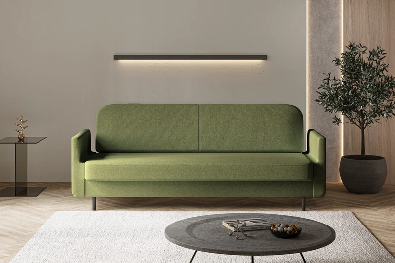 Schlafsofa – Cloudy – 221 cm mit Bettkasten & Seitentasche