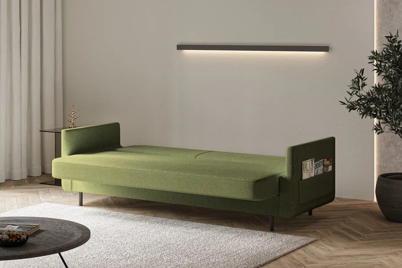 Schlafsofa – Cloudy – 221 cm mit Bettkasten & Seitentasche