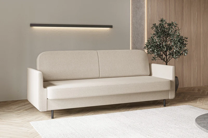 Schlafsofa – Cloudy – 221 cm mit Bettkasten & Seitentasche