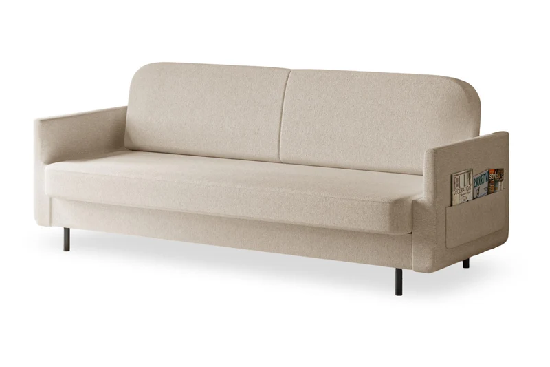Schlafsofa – Cloudy – 221 cm mit Bettkasten & Seitentasche