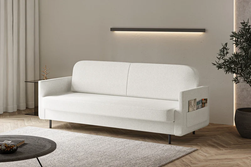Schlafsofa – Cloudy – 221 cm mit Bettkasten & Seitentasche