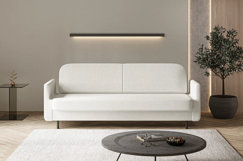 Schlafsofa – Cloudy – 221 cm mit Bettkasten & Seitentasche