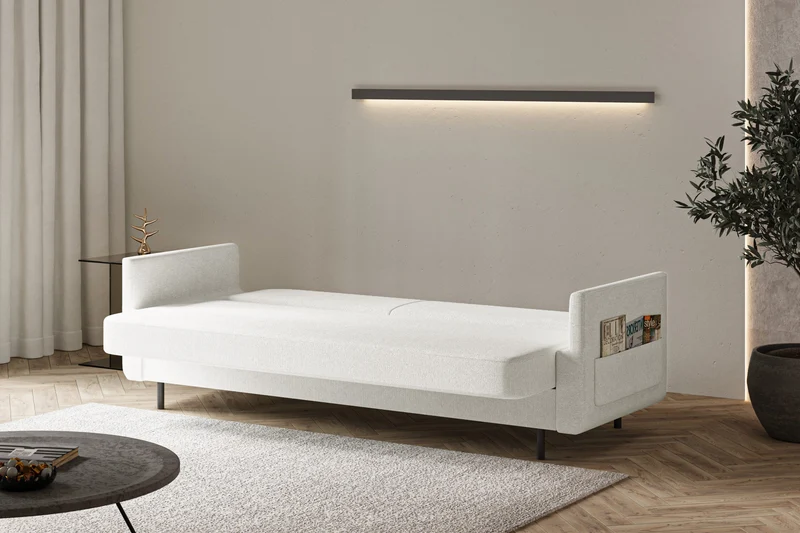Schlafsofa – Cloudy – 221 cm mit Bettkasten & Seitentasche