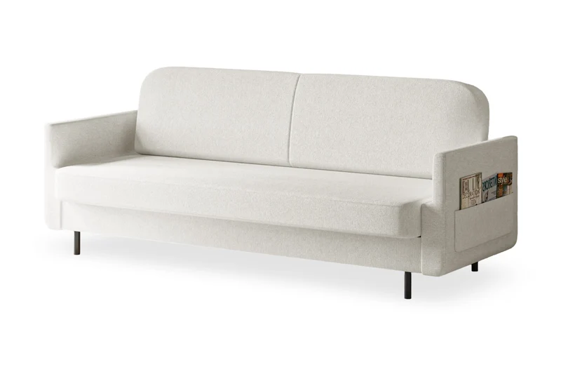 Schlafsofa – Cloudy – 221 cm mit Bettkasten & Seitentasche