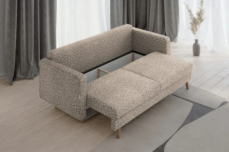 Schlafsofa – Coco – 232 cm mit Bettkasten & HR-Schaum
