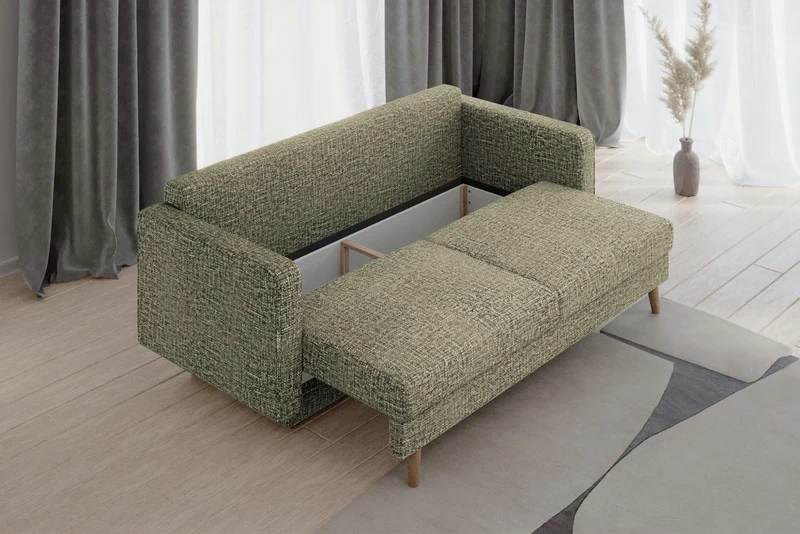 Schlafsofa – Coco – 232 cm mit Bettkasten & HR-Schaum