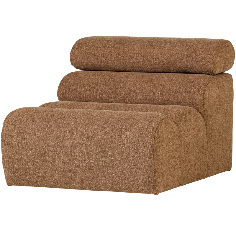 Novi 1-Sitzer-Element Bouclé Karamell