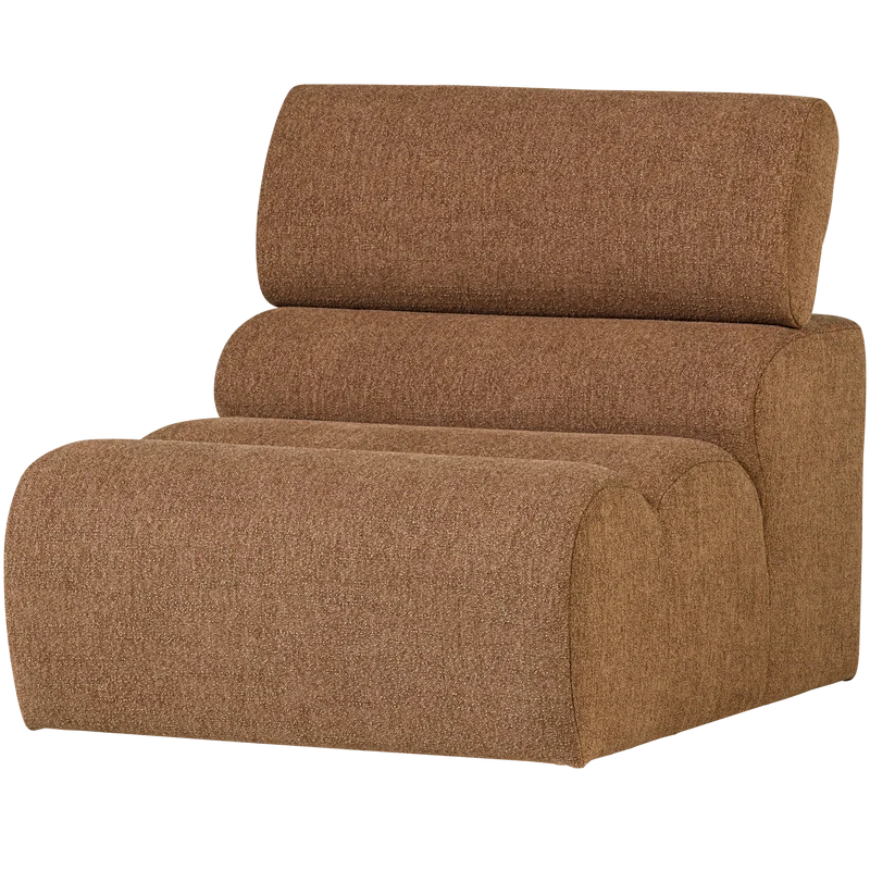 Novi 1-Sitzer-Element Bouclé Karamell