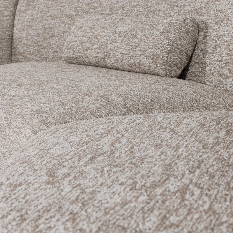 Batavier halbrundes Sofa 6-Sitzer sand melange