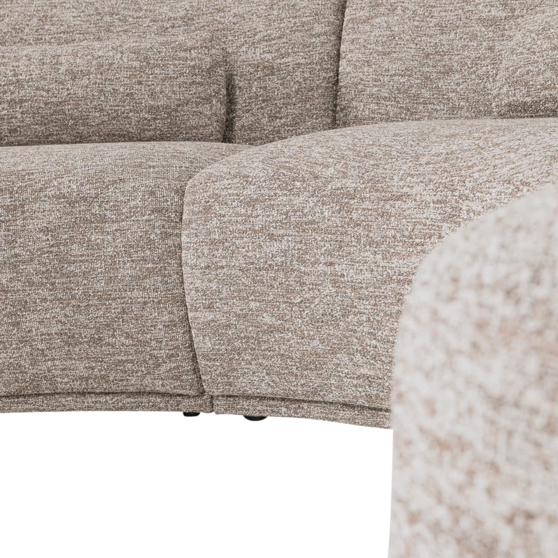 Batavier halbrundes Sofa 6-Sitzer sand melange