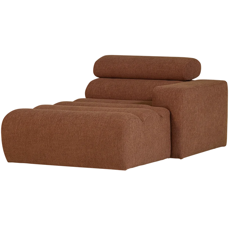 Novi Chaiselongue Element Arm rechts Bouclé Terra