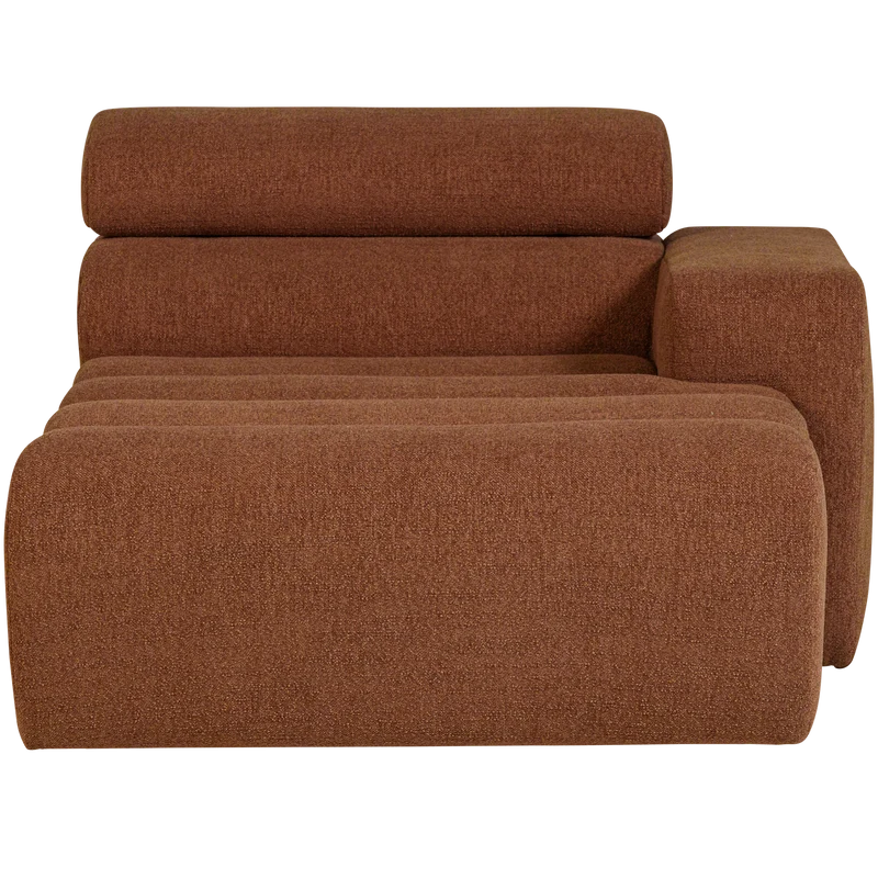 Novi Chaiselongue Element Arm rechts Bouclé Terra