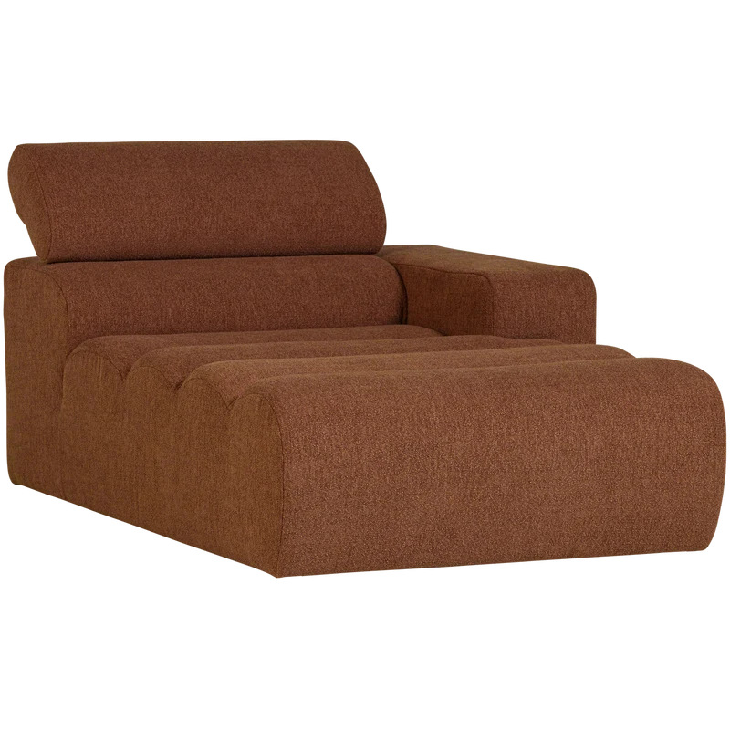 Novi Chaiselongue Element Arm rechts Bouclé Terra