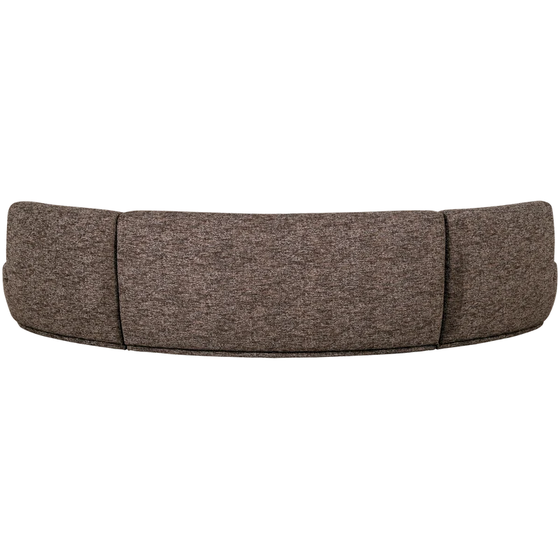 Batavier halbrundes Sofa 6-Sitzer braun melange