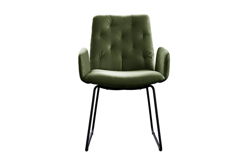 KAWOLA Esszimmerstuhl NEW CHARME Velvet oliv