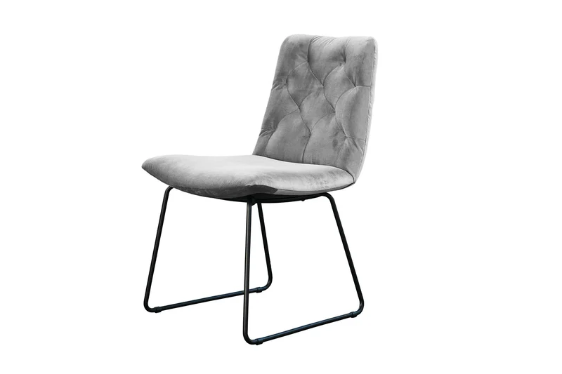 KAWOLA Esszimmerstuhl NEW CHARME Velvet silber